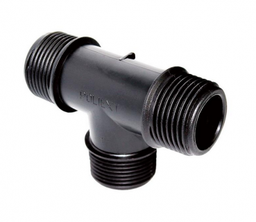 PP 1" x 1" x 1" T-Stück 90° mit AG